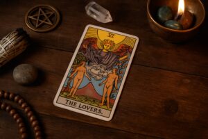 Дізнайтесь, що символізує карта “Закохані” у Таро: її значення в коханні, роботі та житті за тлумаченнями досвідчених тарологів.