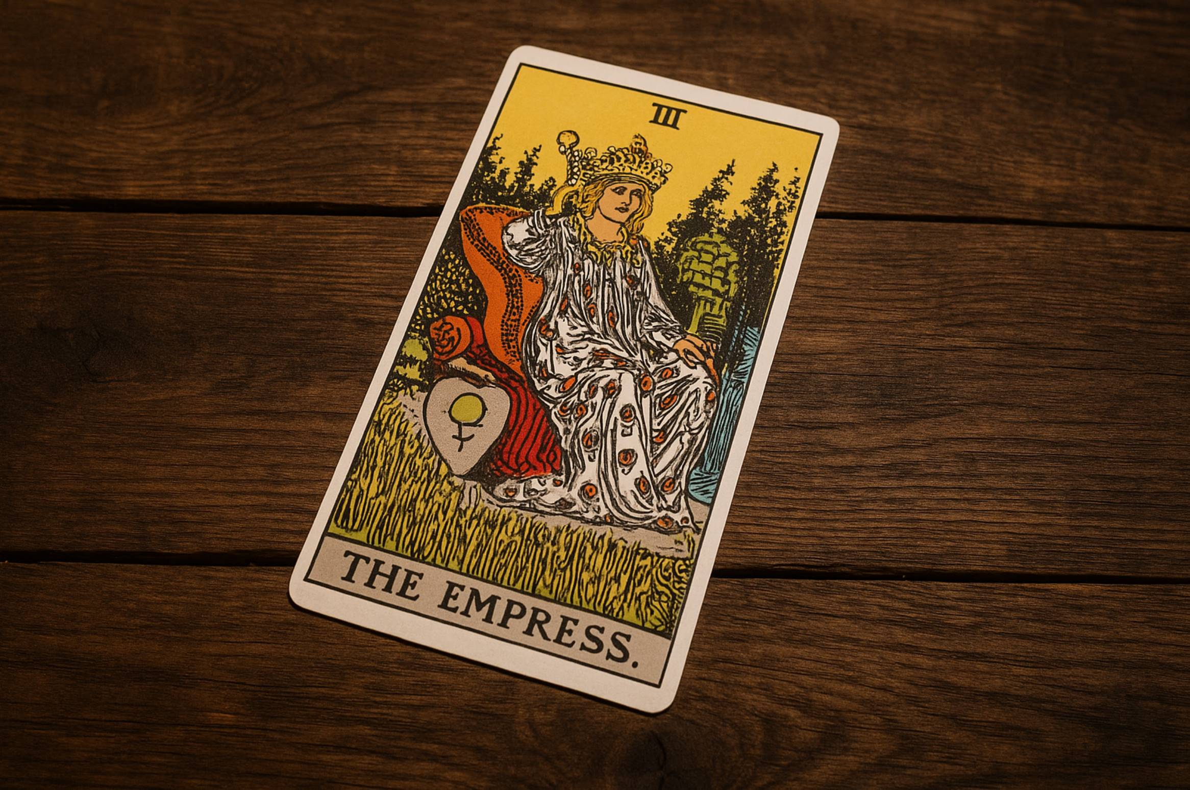 Карта Імператриця в таро символізує жіночність, творчу енергію та гармонію. Дізнайтесь, що означає ця карта в різних життєвих сферах.