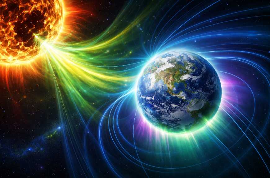 Прогноз магнітних бур на 12 квітня 2026 року: детальна геомагнітна активність за годинами, таблиця інтенсивності, небезпечні періоди дня та поради для метеочутливих людей.