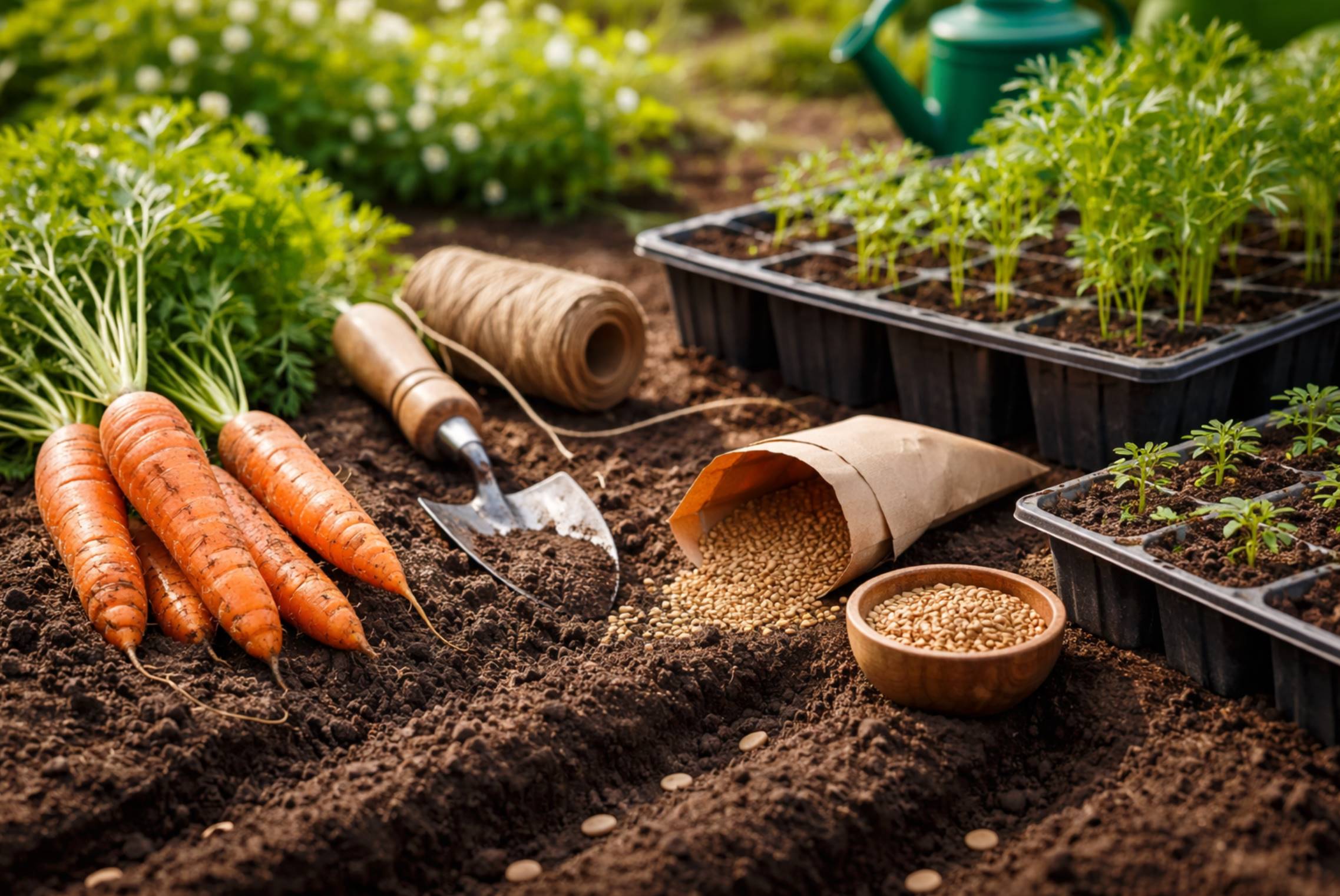 Сприятливі та несприятливі дати для посіву моркви в березні 2026. Чи варто сіяти на розсаду, як прискорити сходи та уникнути помилок.