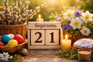 21 березня 2026 року в Україні: яке свято, церковний день за календарем ПЦУ, народні прикмети, що не можна робити, міжнародні свята та іменини.