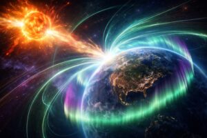 Прогноз магнітних бур на 13 квітня 2026 року: детальний розбір геомагнітної активності, Kp-індексу, таблиця по годинах, поради для метеочутливих людей та оцінка ризиків на день.