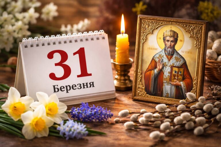 Яке свято 31 березня 2026 року в Україні: церковний календар, прикмети, заборони та іменини