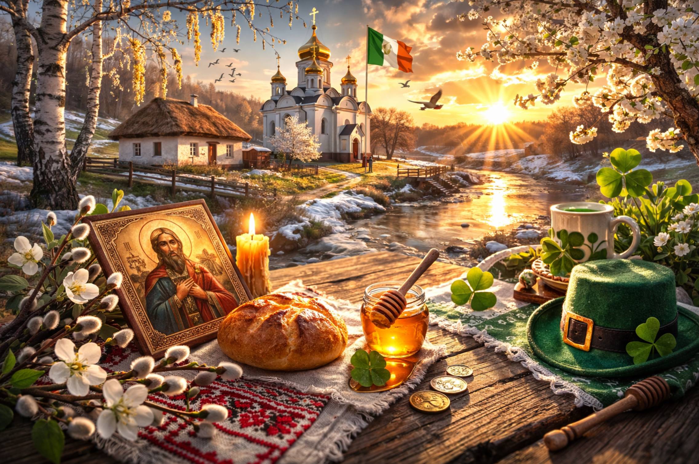 17 березня 2026 року в Україні: церковне свято Теплого Олексія, День святого Патрика, Всесвітній день соціальної роботи, прикмети та заборони дня.