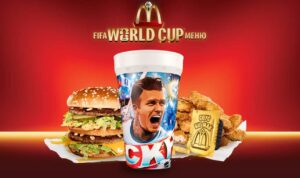 У МакДональдз в Україні з’явилися стакани FIFA World Cup™ із Роналдінью, Ямалем, Соном, Бекхемом, Анрі та Гримасом. Акція діє до 7 серпня 2026 р.