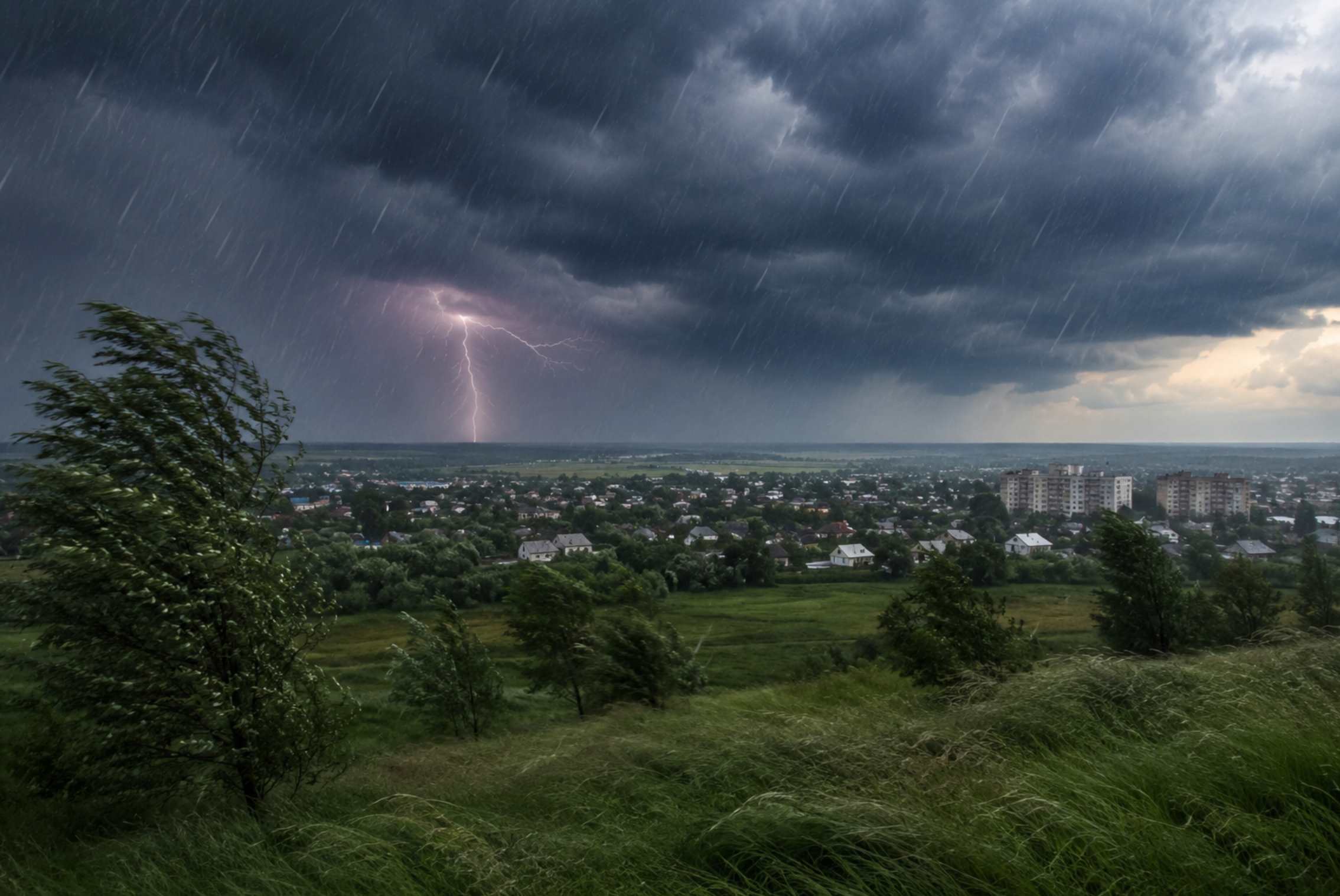 7 червня в Україні прогнозують дощі, грози, град і шквали до 20 м/с. У трьох областях очікуються значні опади, оголошено жовтий рівень небезпеки.